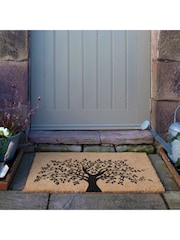 Artsy Mats Natural/Black Country Home Tree of Life Extra Large Doormat - Image 4 of 12