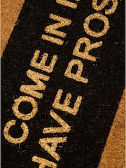 Artsy Mats Natural/Black Glitter Come in if you have Doormat - Image 2 of 9