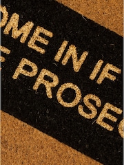 Artsy Mats Natural/Black Glitter Come in if you have Doormat - Image 3 of 9