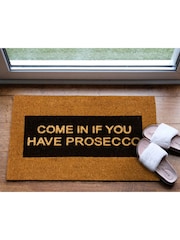 Artsy Mats Natural/Black Glitter Come in if you have Doormat - Image 4 of 9