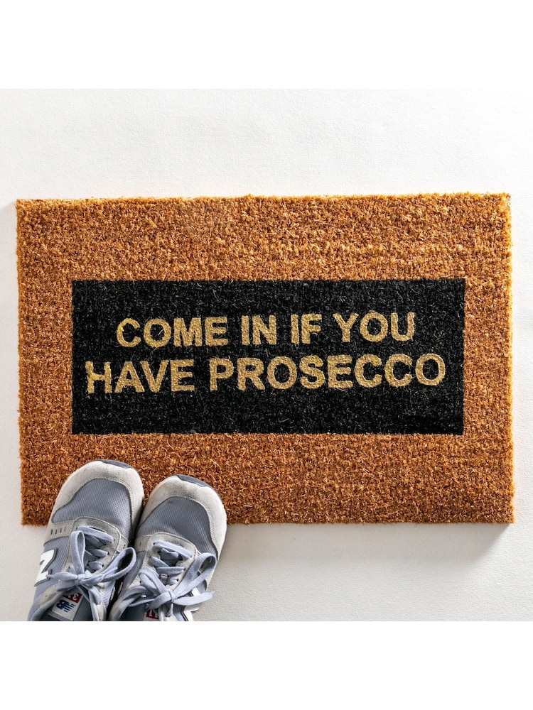 Artsy Mats Natural/Black Glitter Come in if you have Doormat - Image 9 of 9