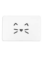 Artsy Mats Cat White Stone Non Slip Bath Mat - Image 2 of 5