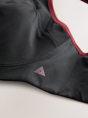 Black F-K Ultimate Support Cushioned Comfort Wired High Impact Sports Bra - Image 10 of 11