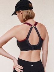 Black F-K Ultimate Support Cushioned Comfort Wired High Impact Sports Bra - Image 3 of 11