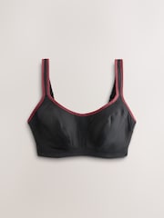 Black F-K Ultimate Support Cushioned Comfort Wired High Impact Sports Bra - Image 7 of 11