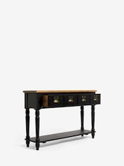 Rockett St George Black Apothecary Style Console Table - Image 7 of 8