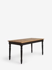 Rockett St George Black Apothecary Style 6 Seater 6 to 8 Seater Dining Table - Image 5 of 7