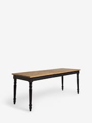 Rockett St George Black Apothecary Style 6 Seater 6 to 8 Seater Dining Table - Image 6 of 7