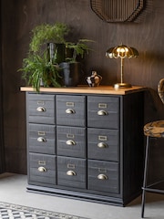 Rockett St George Black Large Apothecary Style Small Sideboard - Image 1 of 8
