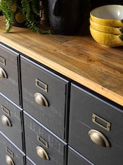 Rockett St George Black Large Apothecary Style Small Sideboard - Image 3 of 8