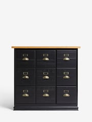 Rockett St George Black Large Apothecary Style Small Sideboard - Image 4 of 8