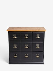 Rockett St George Black Large Apothecary Style Small Sideboard - Image 7 of 8