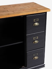 Rockett St George Black Large Apothecary Style Small Sideboard - Image 8 of 8