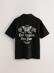 Black Tattoo Graphic Jersey Shirt - Image 7 of 9
