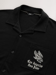 Black Tattoo Graphic Jersey Shirt - Image 9 of 9