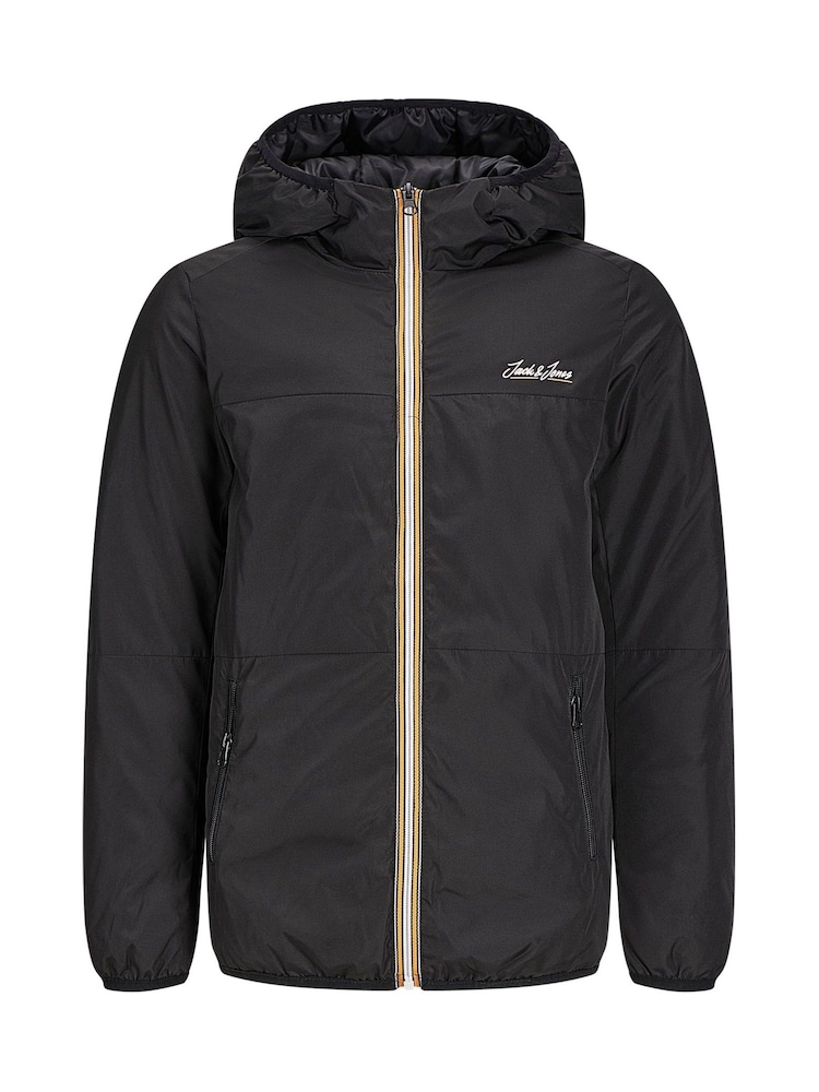 JACK & JONES JUNIOR Quilted Puffer Black Jacket - Image 1 of 1