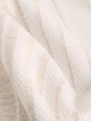 Neutral Marl Textured Stripe Jersey Shirt - Image 8 of 8
