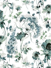 Art For The Home Pale Blue Watercolour Floral Fixed Size 4M Mural - Image 2 of 3
