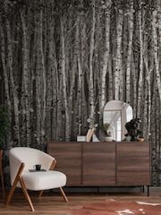 Art For The Home Charcoal Painterly Woods Fixed Size 3M Mural - Image 1 of 5