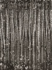 Art For The Home Charcoal Painterly Woods Fixed Size 3M Mural - Image 2 of 5