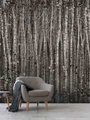 Art For The Home Charcoal Painterly Woods Fixed Size 3M Mural - Image 4 of 5