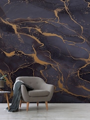 Art For The Home Navy Gold Marble Fixed Size 3M Mural - Image 4 of 5