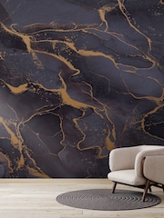Art For The Home Navy Gold Marble Fixed Size 3M Mural - Image 5 of 5