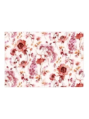 Art For The Home Pink Red Watercolour Floral Fixed Size 4M Mural - Image 2 of 3