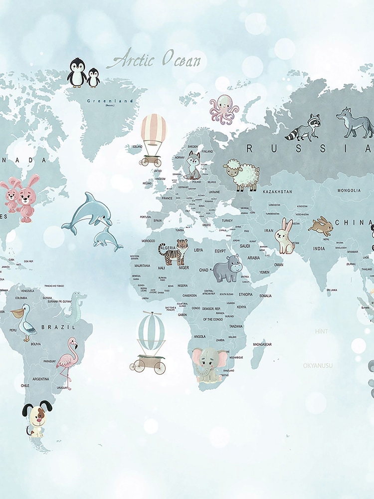 Art For The Home Blue Whole Wide World Fixed Size 4M Mural - Image 2 of 3