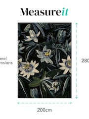 Art For The Home Navy Midnight Flora Fixed Size 2M Mural - Image 4 of 4