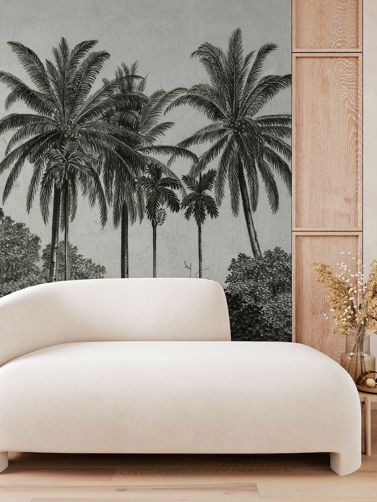 Art For The Home Black And White Palma Fixed Size 2M Mural - Image 1 of 4