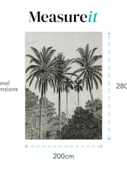 Art For The Home Black And White Palma Fixed Size 2M Mural - Image 4 of 4