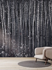 Art For The Home Navy Painterly Woods Fixed Size 3M Mural - Image 5 of 5