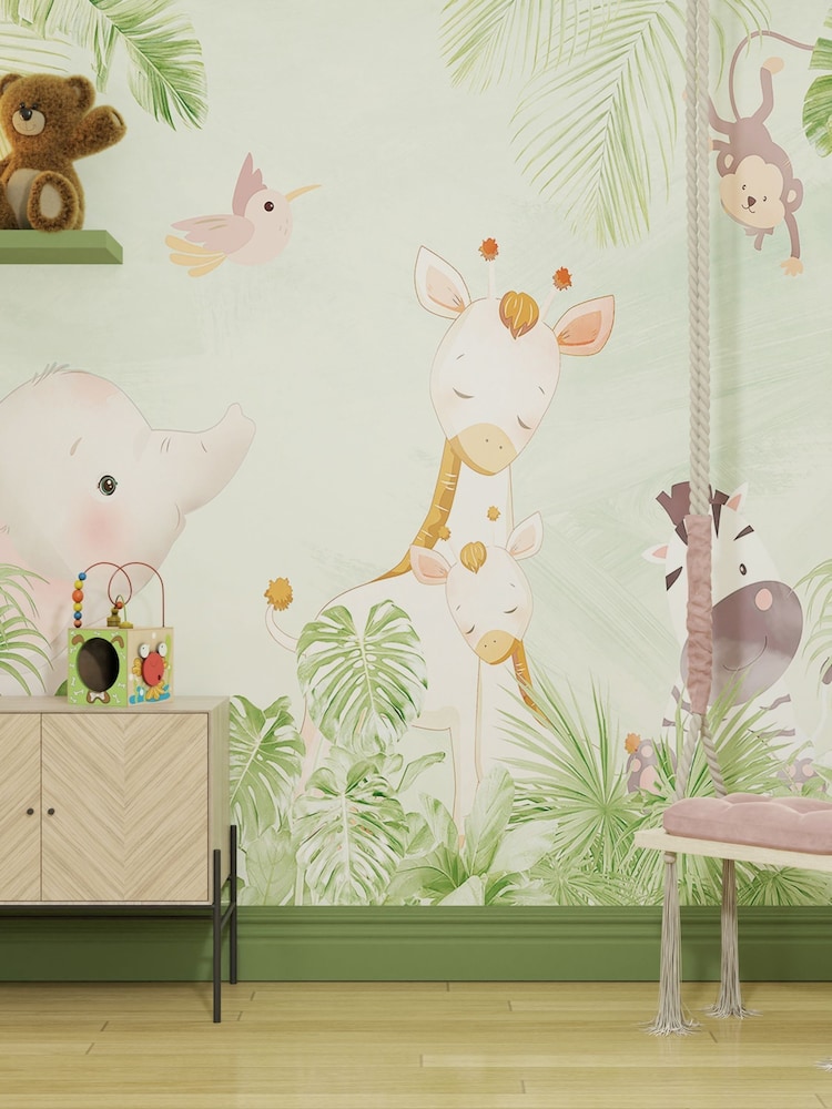 Art For The Home Green Circle of Life Fixed Size 4M Mural - Image 1 of 3