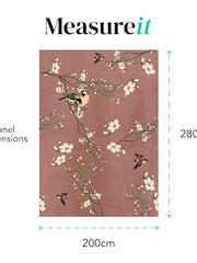 Art For The Home Pink Birds and Blossom Fixed Size 2M Mural - Image 4 of 4