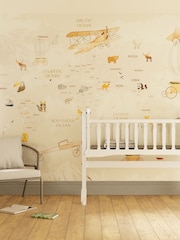 Art For The Home Neutral Around The World Fixed Size 4M Mural - Image 1 of 3
