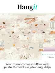 Art For The Home Neutral Around The World Fixed Size 4M Mural - Image 3 of 3