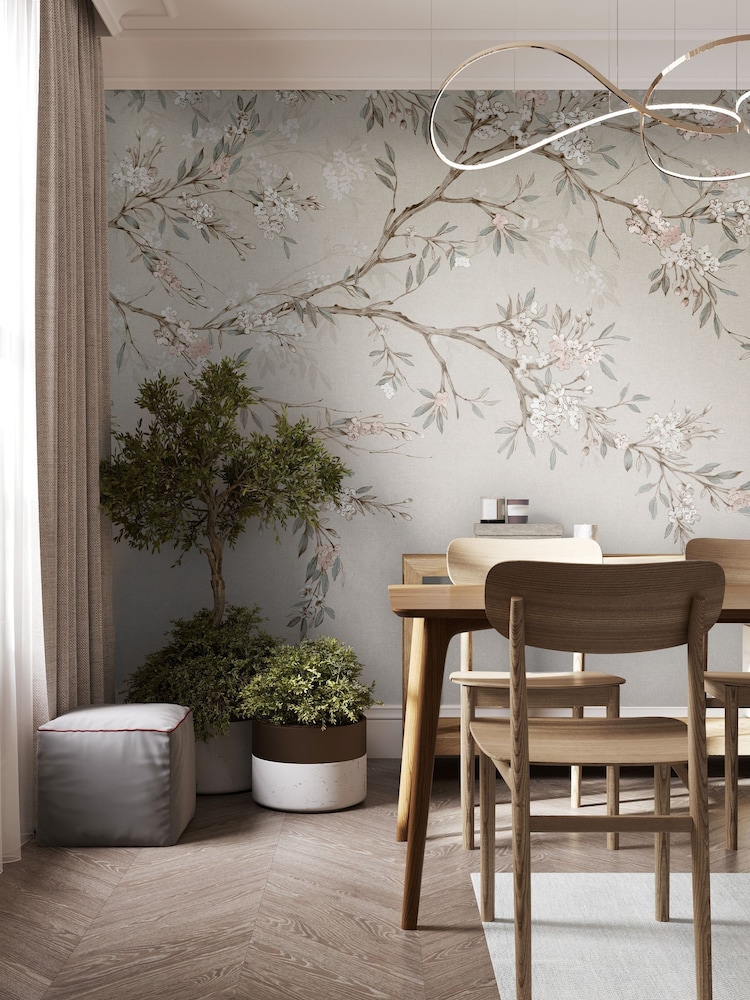 Art For The Home Neutral Blossom Trail Fixed Size 3M Mural - Image 1 of 5