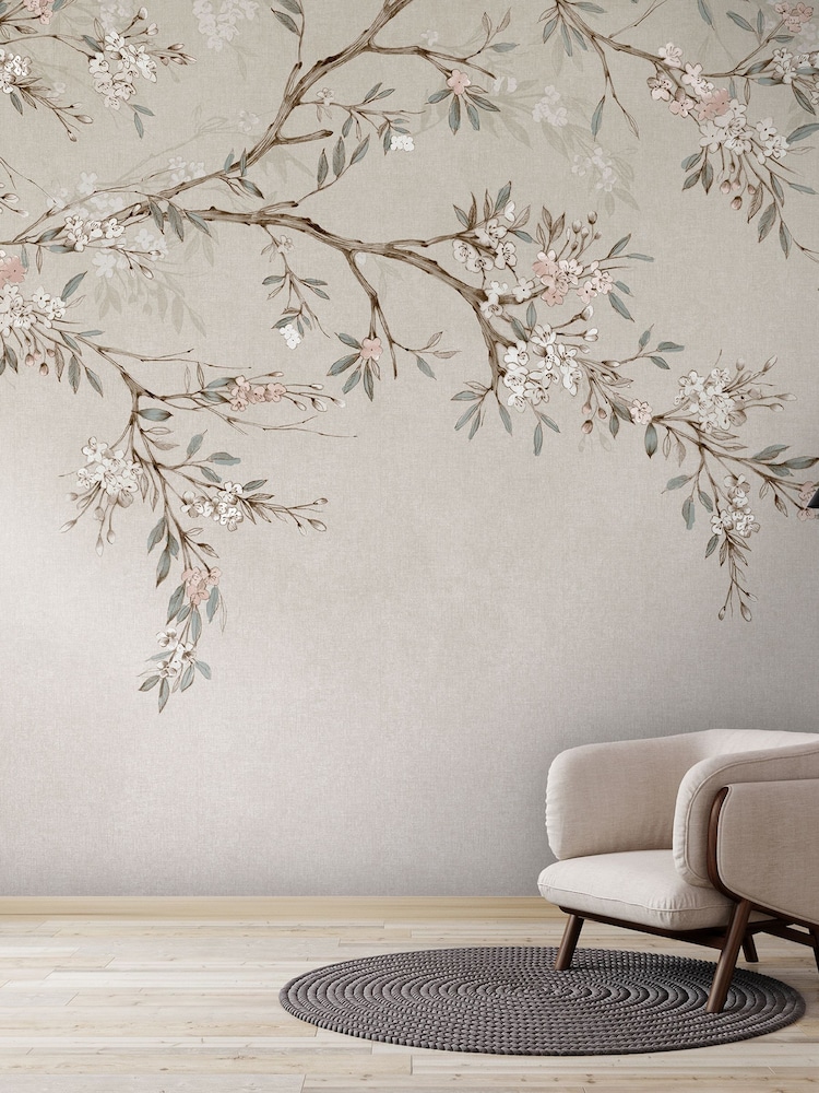 Art For The Home Neutral Blossom Trail Fixed Size 3M Mural - Image 5 of 5