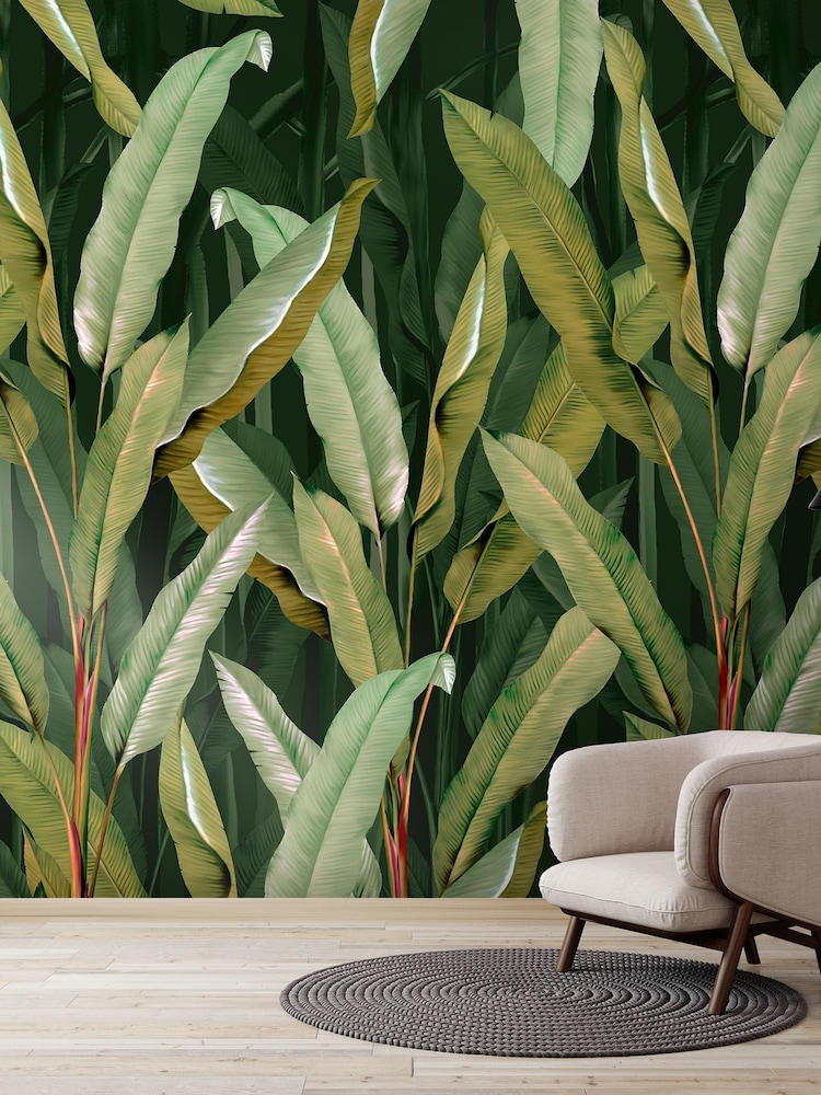 Art For The Home Green Banana Leaf Fixed Size 4M Mural - Image 5 of 5