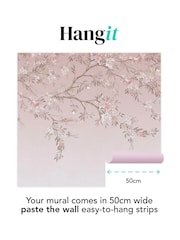 Art For The Home Pink Blossom Trail Fixed Size 3M Mural - Image 3 of 5