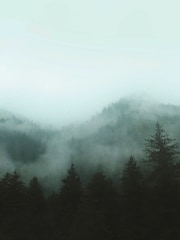 Art For The Home Teal Misty Landscape Fixed Size 3M Mural - Image 2 of 5