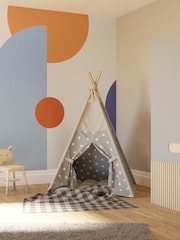 Art For The Home Cobalt Curve & Arch Geo Fixed Size 4M Mural - Image 1 of 3