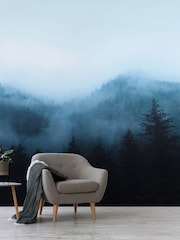 Art For The Home Navy Misty Landscape Fixed Size 3M Mural - Image 4 of 5