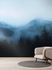 Art For The Home Navy Misty Landscape Fixed Size 3M Mural - Image 5 of 5