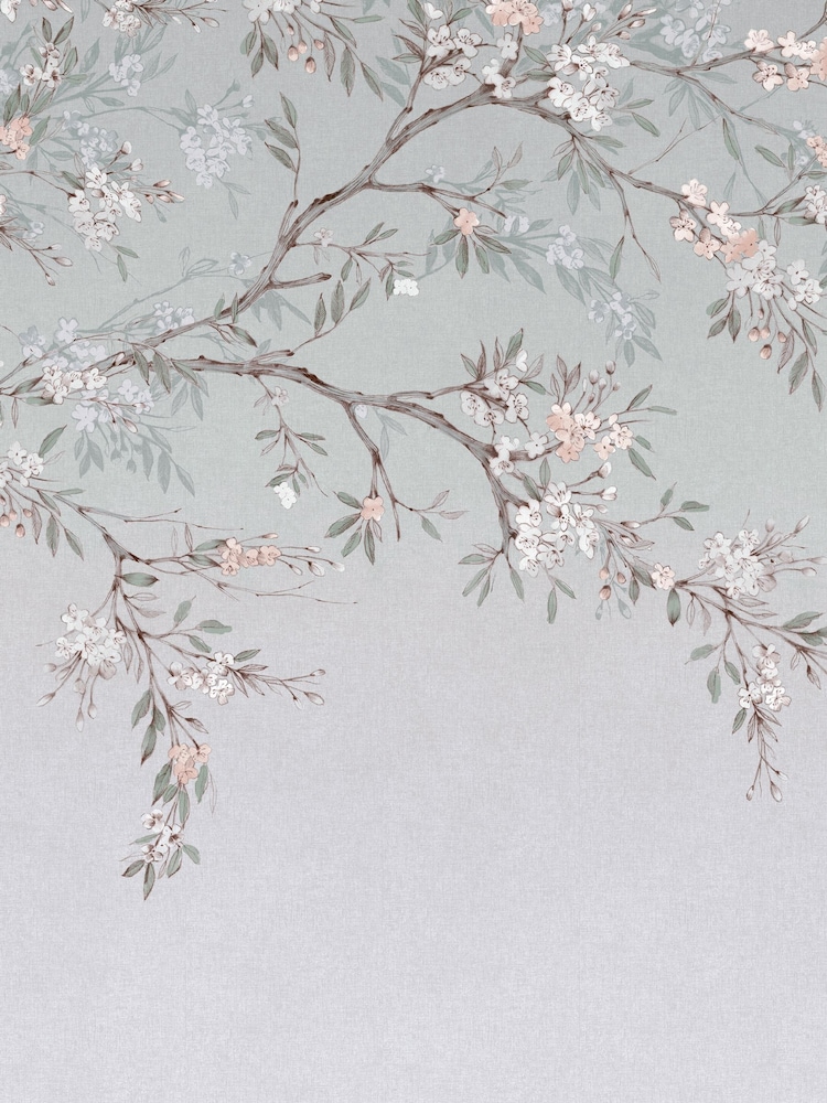 Art For The Home Blue Blossom Trail Fixed Size 3M Mural - Image 2 of 5