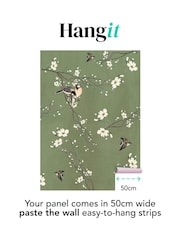 Art For The Home Green Birds and Blossom Fixed Size 2M Mural - Image 3 of 4