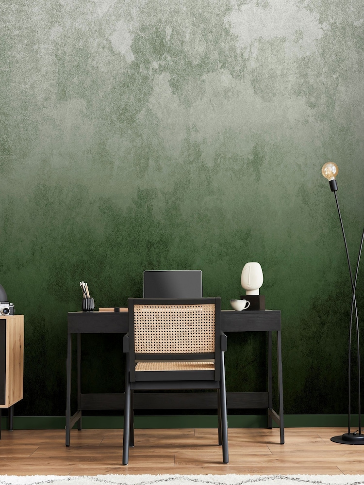 Art For The Home Green Ombre Fixed Size 3M Mural - Image 1 of 5