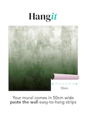 Art For The Home Green Ombre Fixed Size 3M Mural - Image 3 of 5