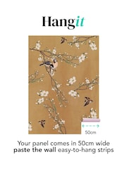 Art For The Home Ochre Birds & Blossom Fixed Size 3M Mural - Image 3 of 6